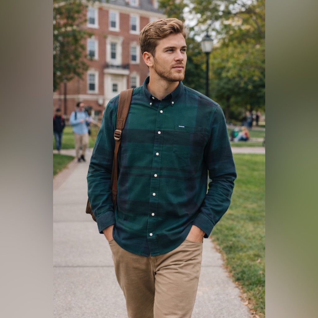 Barbour Dunoon Tailored Shirt. Men’s Large.